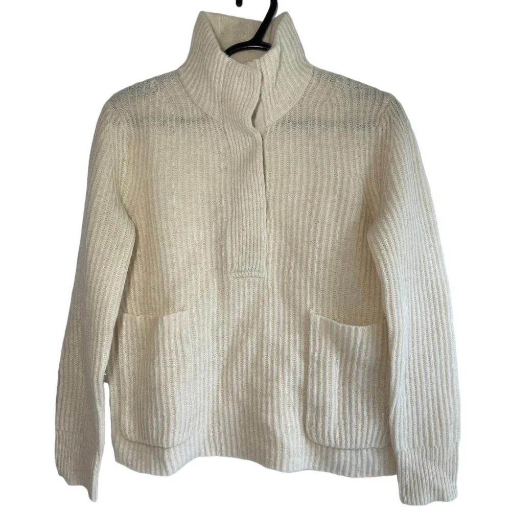 J. Crew Lamb Wool Ribbed Pullover Sweater size XXS - Picture 2 of 4